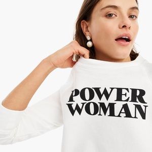 J Crew X Prinkshop “Power Woman” Crew Neck Sweater - M
